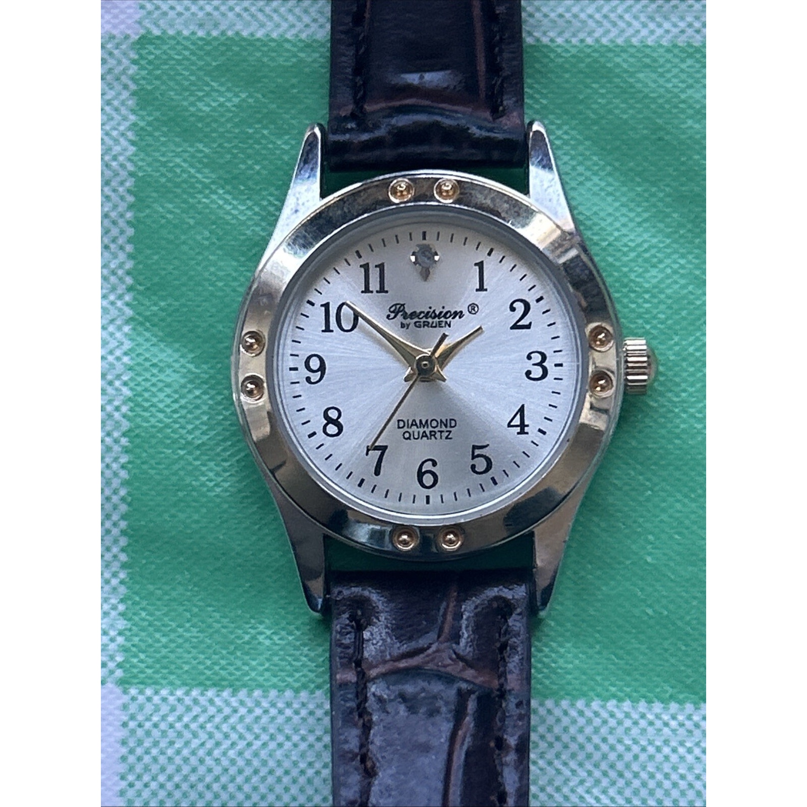 Precision By Gruen Silver Dial Womens Quartz Watch
